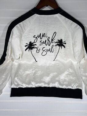 Spiritual gangster jacket Silky, last one with this print!!!! Size small